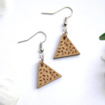 boucles d'oreilles bois