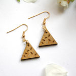 boucles d'oreilles bois