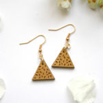 boucles d'oreilles bois