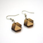 boucles d'oreilles bois
