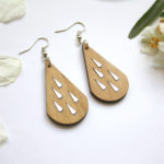 boucles d'oreilles bois