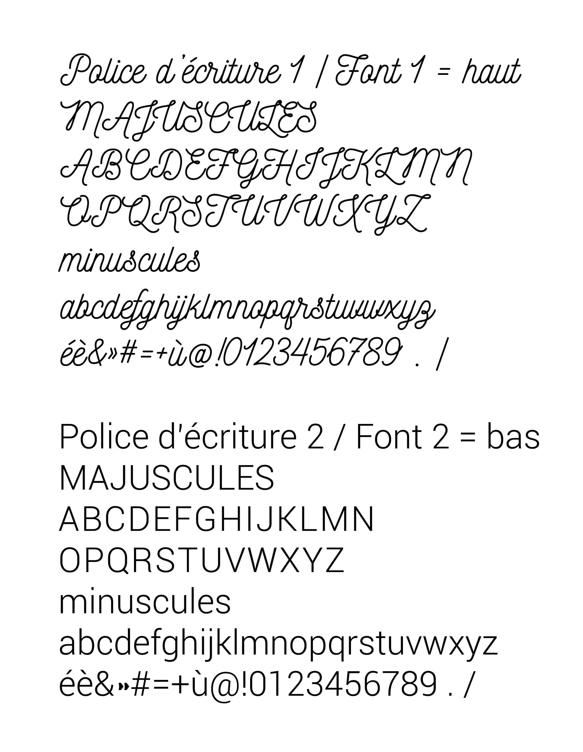 Tampons Alphabet serif majuscules